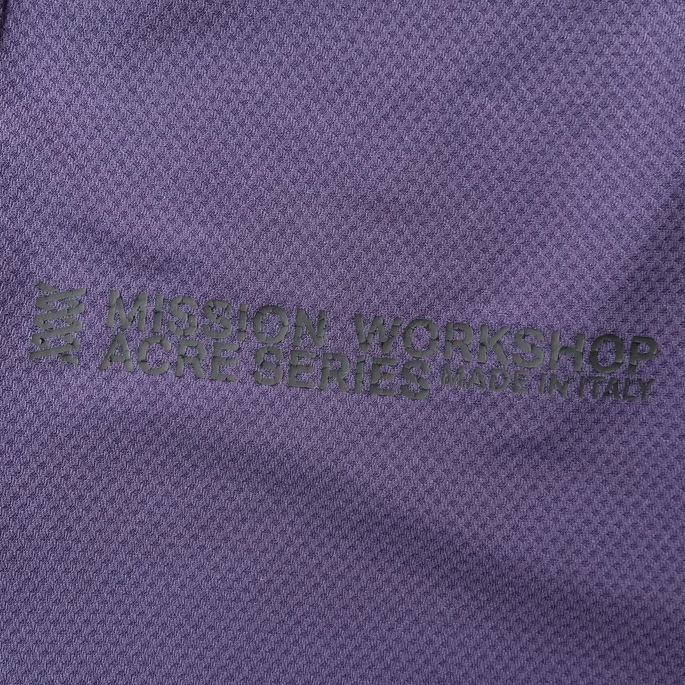 Mission Workshop Acre Series Shirt Men XS Purple Long Sleeve Cycling Italy